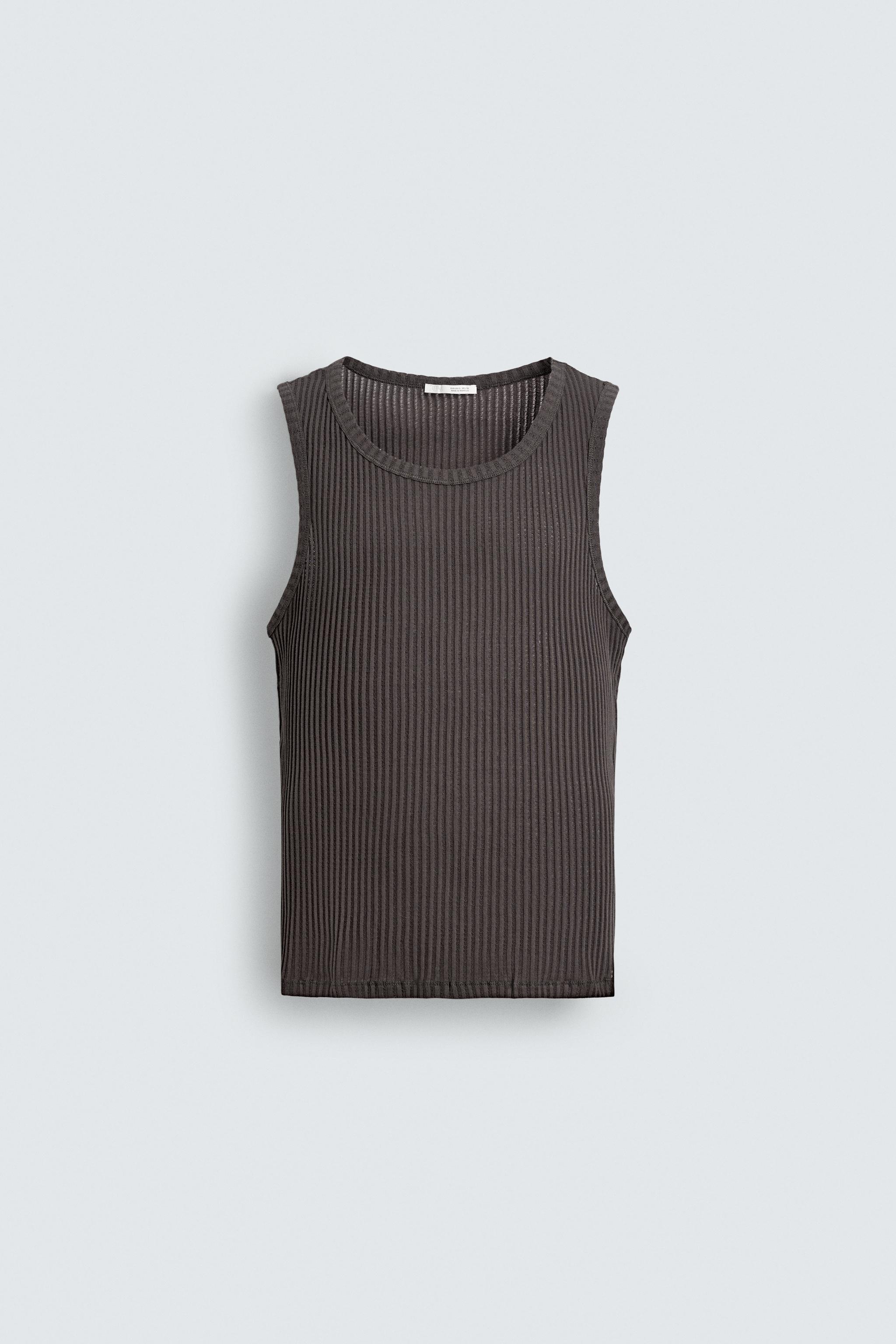 SLIM FIT RIB TANK TOP